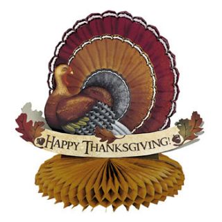 Thanksgiving Turkey Table Centerpiece Fall Decorations Gobbler