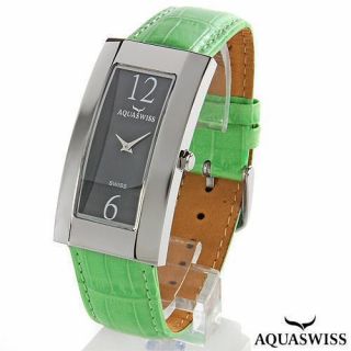 Aquaswiss Avalon Green Leather Swiss Made Ladies Watch 20 OFF
