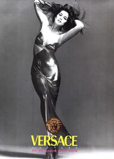 1994 Versace Richard Avedon Cindy Crawford Magazine Ad