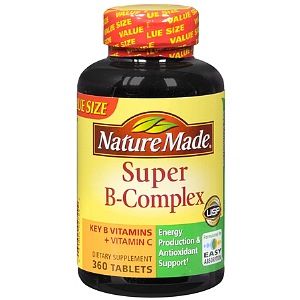 nature made super b complex tablets 360 ea dietary supplement helps 