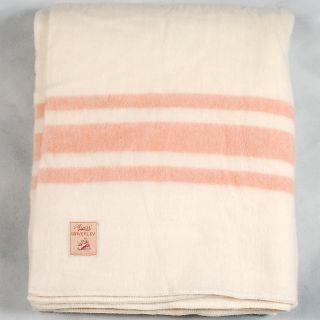 Vintage Ayers Waverley Pure Wool Blanket 72 x 92