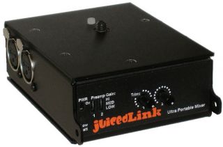Juicedlink CX231 Audio Mixer Preamplifier Phantom Power