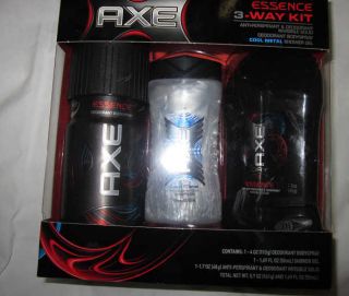 Axe Essence 3 Way Kit, Gift Set Body Spray, Antiperspirant Deodorant 