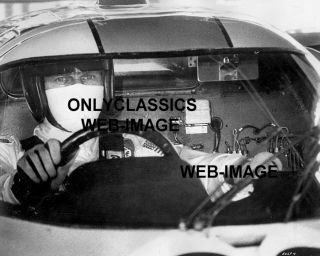 Steve McQueen in Cockpit Porsche 917 Auto Racing Photo