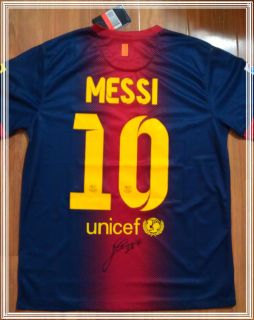 LIONEL MESSI FC BARCELONA SIGNED AUTOGRAPHED JERSEY WITH COA