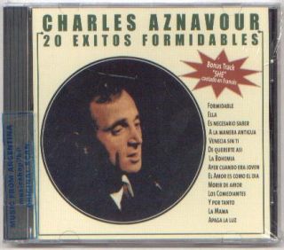 Charles Aznavour 20 Exitos Formidables CD Grandes Hits