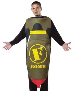 Adult Mens Funny Rude The F Bomb Joke Halloween Fancy Dress Costume 