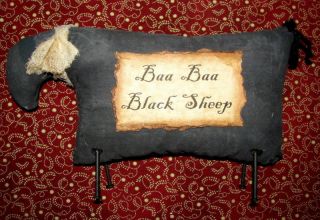 BAA BAA BLACK SHEEP 12 X 7 FABRIC