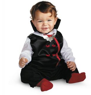 VAMPIRE BABY COSTUME 0 6 Months Infant Boys Dracula Halloween Twilight 