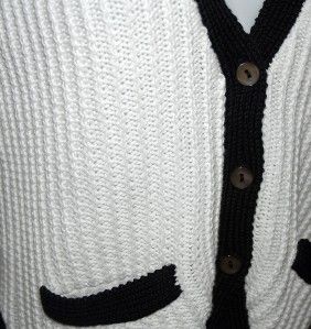 151 Autumn Cashmere Vest in Show Black White Sweater L