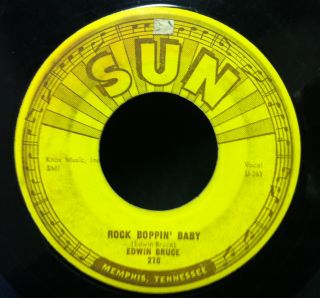   Than Yesterday Rock Boppin Baby 7 VG Sun 276 Vinyl 45 Record