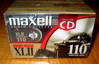 Lot of 10 Maxell XLII 110 Minute Audio Cassette Tapes