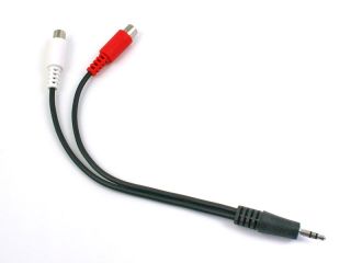 Cable Solutions YM 35TRSM 2RCAF Y Cable (1) 3.5mm (1/8) mini plug 