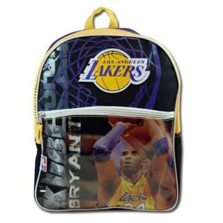 NBA Los Angeles Lakers Kobe Bryant 16 School Backpack Bag New