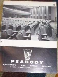 Vtg Peabody Auditorium Seating Catalog Stadium Chairs