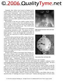 brief example from the Chronological History of the Rolex Watch 