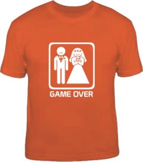Game Over Sad Groom Wedding Bachelor Funny Stag T Shirt