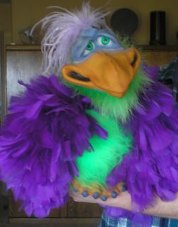 Colorful Whimsical Axtell Large Bird Puppet Ventriloquists Dummy Prop 