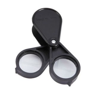 New 1 Dia 10x 20x Double Lens Folding Pocket Magnifier Jewelry Loupe 