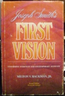   Smiths First Vision by Milton V Backman Jr Mormon LDS RARE