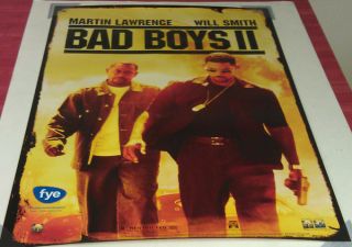BAD BOYS II DVD MOVIE POSTER 1 Sided ORIGINAL 27x40 WILL SMITH