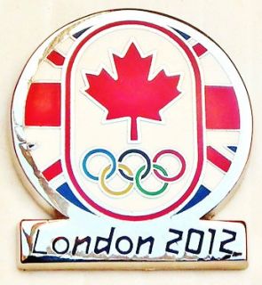 RARE Team Canada NOC 2012 Official London Olympic Games Pin Badge 