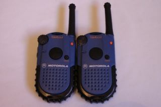 motorola talkabout walkie talkie blue