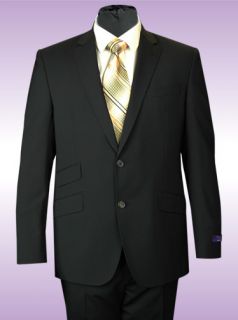 Ted Baker Endurance Suit 38R 31 Jim Slim Fit 2 Button Black Wool 