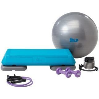 Ball Dumbbell Resistance Band Step up w Floor Pad DVD Aerobic Fitness 