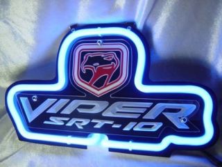 Chrysler Dodge Viper Auto Neon Light Sign SD201