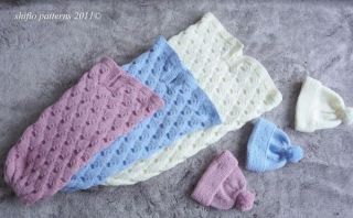 Baby Cuddle Sac Knitting Pattern Cocoon Reborn 170