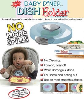Lil Diner Baby Diner Dish Holder with Suction Cup Technology No More 