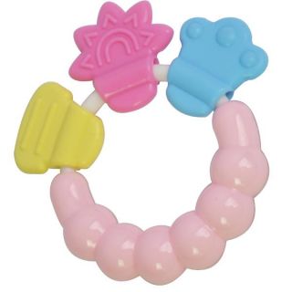 Cute Baby Bell Silicone Teether Teething Pacifier Rattle Toy Shower 