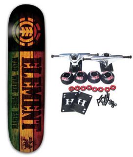 Element Skateboards Rasta Branded Mini 7 25 Complete Skateboard Youth 