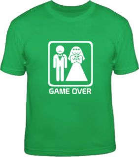 Game Over Sad Groom Wedding Bachelor Funny Stag T Shirt