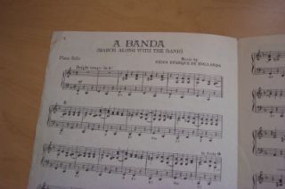 Banda March Along with The Band Herb Alpert Piano Solo Sheet Music 