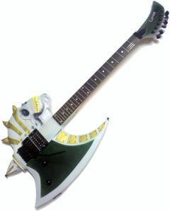 New Custom Death Kiss Axe Electric Guitar w Foyd Rose