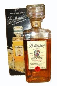 Ballantines Scotch Whisky Vintage Decanter Fifth   OLD & RARE