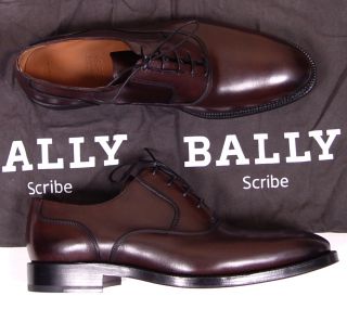 Bally Shoes $1195 Brown Scribe Edgard Oxford Handmade Dress Shoe 9 5 