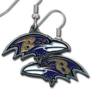 Baltimore Ravens Dangle Earrings NFL Jewelry New