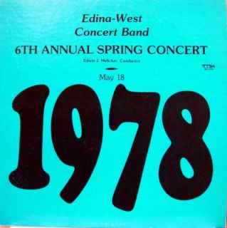 Melichar Edina West Concert Band Spring Record 1978 LP