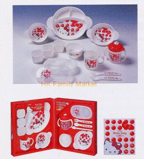 Japanese Combi Baby Hello Kitty Tableware Set for Gift