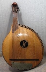 SV Ukrainian Antique Bandura Made in 1924 Harp Zither Guitar Banjo 