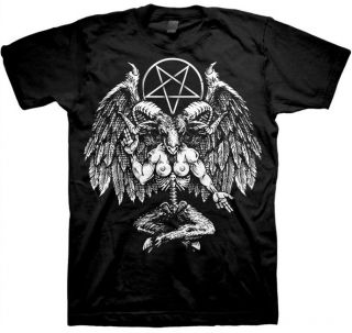 Black Metal Baphomet Shirt M L XL Satan T Shirt New