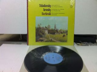 TCHAIKOVSKY SERENADE IN C ARENSKY BARBIROLLI LP VINYL RECORD