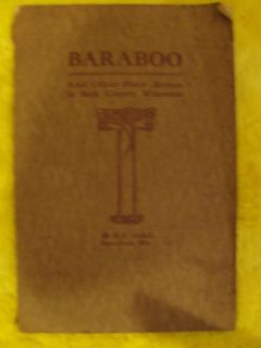 1912 Book Baraboo Other Place Names in Sauk County Wisconsin Cole 