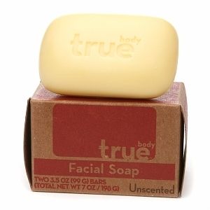 True Body Natural Facial Bar Soap 3 5oz Bars Unscented 2 Ea