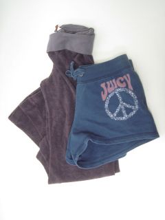 LOT 2 Girls JUICY COUTURE HARDTAIL Shorts Purple Pants Sz 14