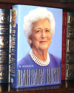 1st Lady Barbara Bush Signed Book A Memoir with A GAI Authentication 