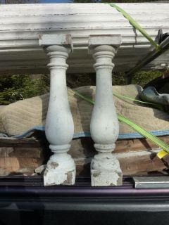 Huge 4 5 Square Porch Baluster Railing Spindles 21 5H Old Chippy 